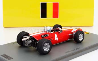 LOLA F2 T100 N 4 WINNER LIMBOURG GP (1967) J.SURTEES, RED WHITE — фото 2