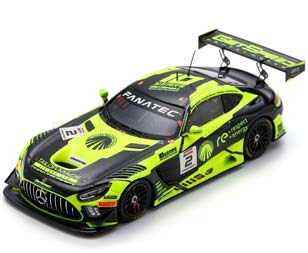 MERCEDES-BENZ AMG GT3 TEAM GETSPEED #2 24H SPA (2023) L.BERGSTEIN - A.LEWANDOWSKI - A.WALKER - L.WILLIAMSON, YELLOW BLACK