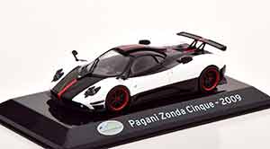 PAGANI ZONDA CINQUE 2009 WHITE BLACK RED — фото 1