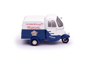PIAGGIO APE AC2 FURGONE PUBBLICITARIO 1960 БЕЛЫЙ С СИНИМ — фото 7