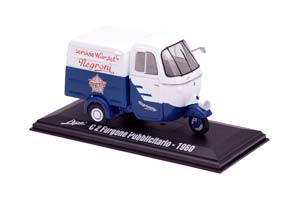 PIAGGIO APE AC2 FURGONE PUBBLICITARIO 1960 БЕЛЫЙ С СИНИМ — фото 9