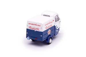 PIAGGIO APE AC2 FURGONE PUBBLICITARIO 1960 БЕЛЫЙ С СИНИМ — фото 2