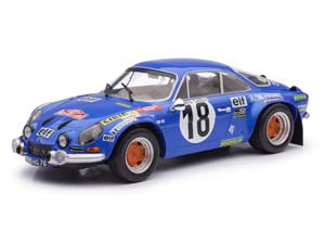 RENAULT ALPINE A110 1600S #18 J.C.ANDRUET-BICHE РАЛЛИ МОНТЕ-КАРЛО 1973 СИНИЙ С БЕЛЫМ