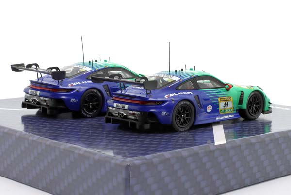 2-CAR SET PORSCHE 911 GT3 R #44 #33 24H NÜRBURGRING 2025 FALKEN MOTORSPORTS / НАБОР ИЗ 2 МОДЕЛЕЙ ПОРШЕ 911 ГТ3 24 ЧАСА НЮРБУРГРИНГ FALKEN MOTORSPORTS — фото 2