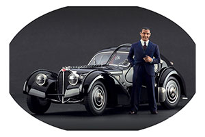 ФИГУРКА КОЛЛЕКЦИОННАЯ JEAN BUGATTI РУЧНАЯ РАБОТА В МАСШТАБЕ 1:18 ЖАН БУГАТТИ
