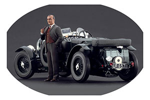 ФИГУРКА КОЛЛЕКЦИОННАЯ W.O. BENTLEY РУЧНАЯ РАБОТА В МАСШТАБЕ 1:18 УОЛТЕР ОУЭН БЕНТЛИ
