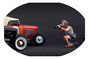 ФИГУРКА КОЛЛЕКЦИОННАЯ CAR PHOTOGRAPHER РУЧНАЯ РАБОТА В МАСШТАБЕ 1:18 ФОТОГРАФ АВТОМОБИЛЕЙ