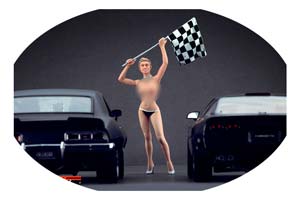 ФИГУРКА КОЛЛЕКЦИОННАЯ NAKED FINISH GIRL РУЧНАЯ РАБОТА В МАСШТАБЕ 1:18 ОБНАЖЕННАЯ ДЕВУШКА НА ФИНИШЕ