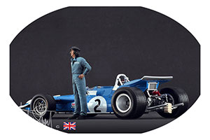 ФИГУРКА КОЛЛЕКЦИОННАЯ JACKIE STEWART РУЧНАЯ РАБОТА В МАСШТАБЕ 1:18 ДЖЕКИ СТЮАРТ