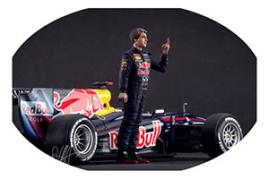 ФИГУРКА КОЛЛЕКЦИОННАЯ SEBASTIAN VETTEL РУЧНАЯ РАБОТА В МАСШТАБЕ 1:18 СЕБАСТЬЯН ФЕТТЕЛЬ