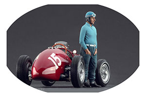 ФИГУРКА КОЛЛЕКЦИОННАЯ ALBERTO ASCARI РУЧНАЯ РАБОТА В МАСШТАБЕ 1:18 АЛБЕРТО АСКАРИ