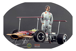 ФИГУРКА КОЛЛЕКЦИОННАЯ GRAHAM HILL РУЧНАЯ РАБОТА В МАСШТАБЕ 1:18 ГРЭМ ХИЛЛ