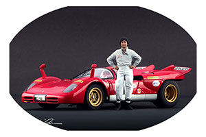 ФИГУРКА КОЛЛЕКЦИОННАЯ MARIO ANDRETTI РУЧНАЯ РАБОТА В МАСШТАБЕ 1:18 МАРИО АНДРЕТТИ