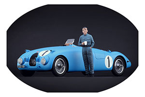 ФИГУРКА КОЛЛЕКЦИОННАЯ PIERRE VEYRON РУЧНАЯ РАБОТА В МАСШТАБЕ 1:18 ПЬЕР ВЕЙРОН