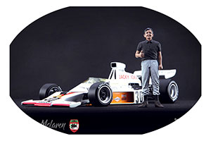 ФИГУРКА КОЛЛЕКЦИОННАЯ BRUCE MCLAREN РУЧНАЯ РАБОТА В МАСШТАБЕ 1:18 БРЮС МАКЛАРЕН