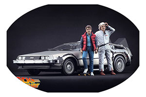 ФИГУРКА КОЛЛЕКЦИОННАЯ MARTY MCFLY & DOC BROWN ( BACK TO THE FUTURE ) / НАБОР 2 ФИГУРКИ 1:18 МАРТИ МАКФЛАЙ И ДОК БРАУН (ИЗ КИНОФИЛЬМА НАЗАД В БУДУЩЕЕ)
