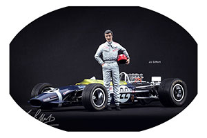 ФИГУРКА КОЛЛЕКЦИОННАЯ JO SIFFERT РУЧНАЯ РАБОТА В МАСШТАБЕ 1:18 ДЖО СИФФЕРТ