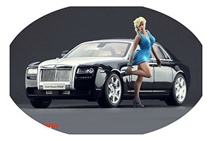ФИГУРКА КОЛЛЕКЦИОННАЯ GIRL IN A HURRY (BLUE DRESS) РУЧНАЯ РАБОТА В МАСШТАБЕ 1:18 СПЕШАЩАЯ ДЕВУШКА (В СИНЕМ)