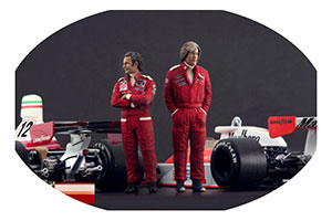 ФИГУРКА КОЛЛЕКЦИОННАЯ NIKI LAUDA & JAMES HUNT / НАБОР 2 ФИГУРКИ 1:18 НИКИ ЛАУДА И ДЖЕЙМС ХАНТ