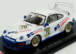 PORSCHE 911 993 GT2 N70 1000KM PARIS (1995) P.OBERDORFER - D.HUBNER, WHITE BLUE
