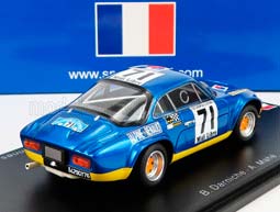 RENAULT ALPINE A110 1600S N71 WINNER RALLY CRITERIUM DES CEVENNES (1971) B.DARNICHE - A.MAHE, BLUE MET YELLOW — фото 2