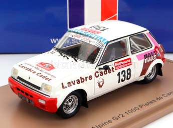 RENAULT R5 ALPINE TURBO GR.2 N138 RALLY 1000 PISTES DE CANJUERS (1983) D.AURIOL - J.Y.TISSIOT, WHITE RED — фото 1