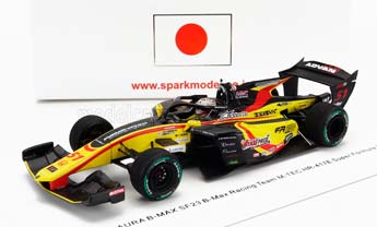 DALLARA SF23 HONDA M-TEC HR-417E TEAM B-MAX RACING #51 SUPER FORMULA SEASON (2023) RAOUL HYMAN, YELLOW RED BLACK