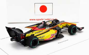 DALLARA SF23 HONDA M-TEC HR-417E TEAM B-MAX RACING #51 SUPER FORMULA SEASON (2023) RAOUL HYMAN, YELLOW RED BLACK — фото 2