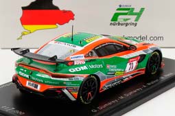 ASTON MARTIN VANTAGE AMR GT4 TEAM PROSPORT RACING N71 24H NURBURGRING (2021) G.DUMAREY - M.DUMAREY - A.WALKER - M.HESS, ORANGE BLACK GREEN — фото 2