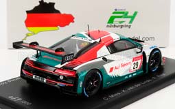 AUDI R8 LMS GT3 TEAM AUDI SPORT LAND N29 24H NURBURGRING (2021) C.MIES - K.VAN DER LINDE - R.RAST, WHITE GREY BLUE — фото 2
