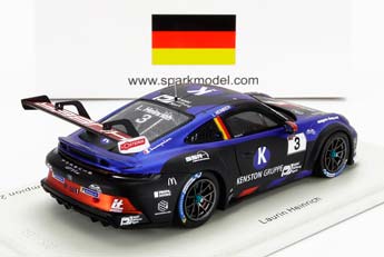 PORSCHE 911 991-2 GT3 TEAM KENSTON #3 CHAMPION GERMAN PORSCHE CARRERA CUP SEASON (2022) L.HEINRIE, BLACK — фото 2