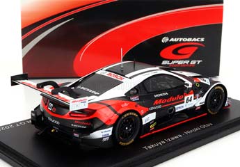 HONDA NSX-GT TEAM MODULO NAKAJIAMA RACING #64 GT500 CLASS SUPER GT (2022) T.IZAWA - H.OTSU, WHITE RED BLACK — фото 2