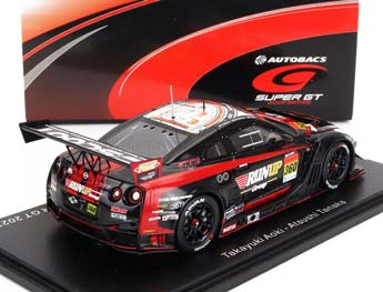 NISSAN GT-R TEAM RUNUP RIVAUX TOMEI SPORTS N360 GT300 SUPER GT (2022) T.AOKI - A.TANAKA, BLACK RED — фото 2