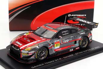 NISSAN GT-R TEAM GAINER TANAX #11 GT300 SUPER GT (2022) H.YASUDA - K.ISHIKAWA, RED GREY — фото 1