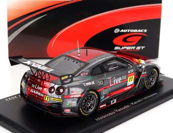 NISSAN GT-R TEAM GAINER TANAX #11 GT300 SUPER GT (2022) H.YASUDA - K.ISHIKAWA, RED GREY — фото 2