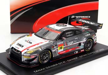 NISSAN GT-R TEAM GAINER TANAX #10 GT300 SUPER GT (2022) R TOMITA - R OKUSA, WHITE GREY — фото 1