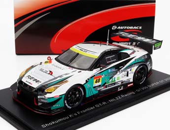 NISSAN GT-R TEAM NILZZ RACING #48 GT300 CLASS SUPER GT (2023) T.IDA - Y.TANAKA - T.SANADA, WHITE GREEN — фото 1