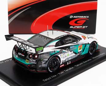 NISSAN GT-R TEAM NILZZ RACING #48 GT300 CLASS SUPER GT (2023) T.IDA - Y.TANAKA - T.SANADA, WHITE GREEN — фото 2