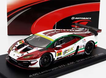 LAMBORGHINI HURACAN GT3 EVO TEAM JLOC #88 GT300 CLASS SUPER GT (2023) T.KOGURE - Y.MOTOJIMA, RED WHITE