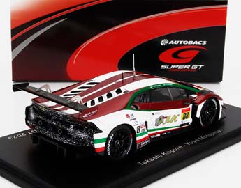 LAMBORGHINI HURACAN GT3 EVO TEAM JLOC #88 GT300 CLASS SUPER GT (2023) T.KOGURE - Y.MOTOJIMA, RED WHITE — фото 2