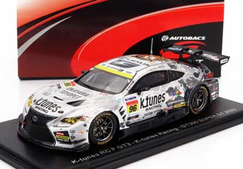 LEXUS RC F GT3 TEAM K-TUNES RACING #96 GT300 CLASS SUPER GT (2023) M.NITTA - S.TAKAGI, WHITE SILVER — фото 1