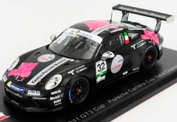 PORSCHE 911 991 GT3 N2 PORSCHE CARRERA CUP ITALY CHAMPION (2018) G.QUARESMINI, BLACK WHITE RED
