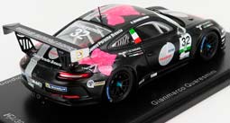 PORSCHE 911 991 GT3 N2 PORSCHE CARRERA CUP ITALY CHAMPION (2018) G.QUARESMINI, BLACK WHITE RED — фото 2