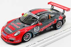 PORSCHE 911 991 GT3 N23 WINNER PORSCHE CARRERA CUP FUJI (2017) P.HAMPRECHT, RED GREY BLACK — фото 1