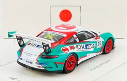 PORSCHE 911 991 GT3 CUP N25 PORSCHE CARRERA CUP JAPAN PRO-AM CHAMPION (2021) KIYOSHI UCHIYAMA, LIGHT BLUE WHITE — фото 2