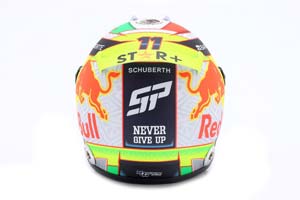 HELMET SERGIO PEREZ #11 RED BULL RACING FORMULA 1 2023  / ШЛЕМ СЕРХИО ПЕРЕСА РЕД БУЛЛ РЕЙСИНГ (РАЗМЕРЫ 15 х 11 х 10 см) — фото 4