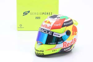 HELMET SERGIO PEREZ #11 RED BULL RACING FORMULA 1 2023  / ШЛЕМ СЕРХИО ПЕРЕСА РЕД БУЛЛ РЕЙСИНГ (РАЗМЕРЫ 15 х 11 х 10 см) — фото 5