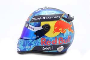 HELMET SERGIO PEREZ RED BULL RACING #11 MONACO GP 2023 / ШЛЕМ СЕРХИО ПЕРЕСА РЕД БУЛЛ РЕЙСИНГ (РАЗМЕРЫ 15 х 11 х 10 см) — фото 2