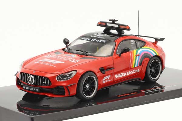 2-CAR SET: MERCEDES-BENZ AMG GT-R SAFETY CAR FORMULA 1 2020 / НАБОР ИЗ 2 МОДЕЛЕЙ МЕРСЕДЕС-БЕНЦ АМГ ГТ-Р САФЕТЙ АВТОМОБИЛЬ ФОРМУЛА-1 СЕРЕБРИСТЫЙ КРАСНЫЙ