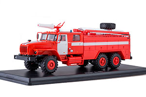 УРАЛЬСКИЙ ГРУЗОВИК 4320 АЦ-75-40 С БЕЛЫМИ ПОЛОСАМИ